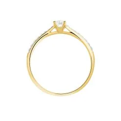 Histoire D'Or Bague Solitaire Laetitia Or Jaune Diamant -Boucles d'oreilles Bracelet Soldes B3DFJDW3N4 view2