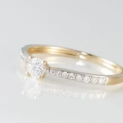 Histoire D'Or Bague Solitaire Laetitia Or Jaune Diamant -Boucles d'oreilles Bracelet Soldes B3DFJDW3N4 view3