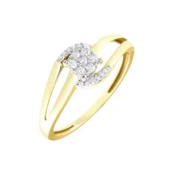Histoire D'Or Bague Melinia Or Jaune Diamant