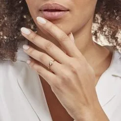 Histoire D'Or Bague Delphine Or Jaune Diamant -Boucles d'oreilles Bracelet Soldes B3DFJDW411 model1