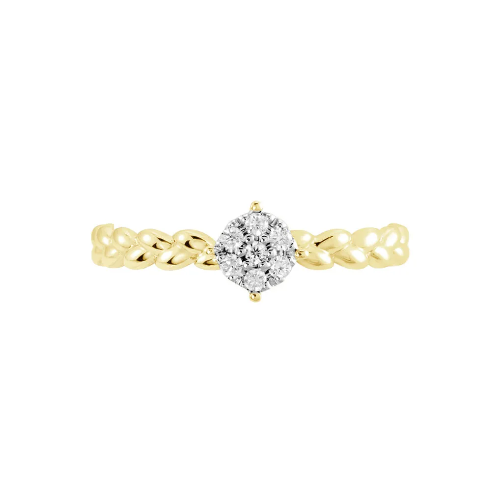 Histoire D'Or Bague Or Jaune Adlai Diamants 4 Histoire D'Or Bague Or Jaune Adlai Diamants – Image 2