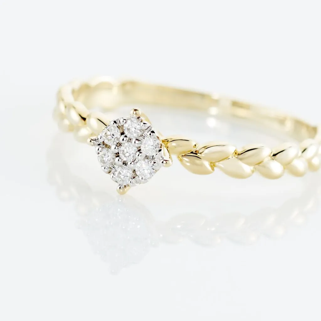 Histoire D'Or Bague Or Jaune Adlai Diamants 6 Histoire D'Or Bague Or Jaune Adlai Diamants – Image 4