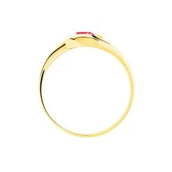Histoire D'Or Bague Tiphaine Or Jaune Rubis -Boucles d'oreilles Bracelet Soldes B3DFJRR431 view2