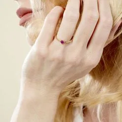 Histoire D'Or Bague Lissounia Or Jaune Rubis -Boucles d'oreilles Bracelet Soldes B3DFJRR562 model1