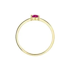 Histoire D'Or Bague Lissounia Or Jaune Rubis -Boucles d'oreilles Bracelet Soldes B3DFJRR562 view2