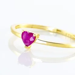 Histoire D'Or Bague Lissounia Or Jaune Rubis -Boucles d'oreilles Bracelet Soldes B3DFJRR562 view3