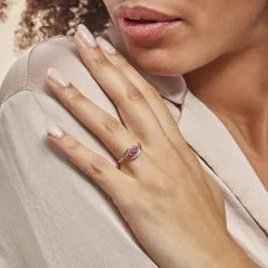 Histoire D'Or Bague Or Jaune Aurora Rubis Diamants -Boucles d'oreilles Bracelet Soldes B3DFJRR586 model0