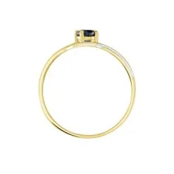 Histoire D'Or Bague Or Jaune Canut Saphir 10 Histoire D'Or Bague Or Jaune Canut Saphir -Boucles d'oreilles Bracelet Soldes B3DFJSB03N view2