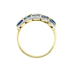 Histoire D'Or Bague Multipierres Or Jaune Margaux Topaze -Boucles d'oreilles Bracelet Soldes B3DFJT5597 view2