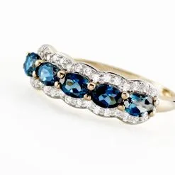 Histoire D'Or Bague Multipierres Or Jaune Margaux Topaze -Boucles d'oreilles Bracelet Soldes B3DFJT5597 view3