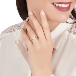 Histoire D'Or Bague Shannone Or Jaune Perle De Culture Et Oxyde De Zirconium -Boucles d'oreilles Bracelet Soldes B3DFJU2195 model0