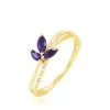 Histoire D'Or Bague Maura Or Jaune Amethyste Et Diamant -Boucles d'oreilles Bracelet Soldes B3DFJYI445 master