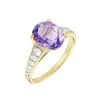 Histoire D'Or Bague Or Jaune Marie-camille Améthyste Oxydes De Zirconium
