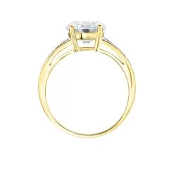 Histoire D'Or Bague Solitaire Or Jaune Anthyme Oxyde De Zirconium -Boucles d'oreilles Bracelet Soldes B3DFJZW07W view2