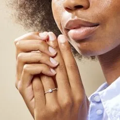 Histoire D'Or Bague Solitaire Servana Or Jaune Oxyde De Zirconium -Boucles d'oreilles Bracelet Soldes B3DFJZW09M model0