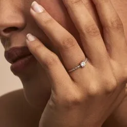 Histoire D'Or Bague Solitaire Servana Or Jaune Oxyde De Zirconium -Boucles d'oreilles Bracelet Soldes B3DFJZW09M model1