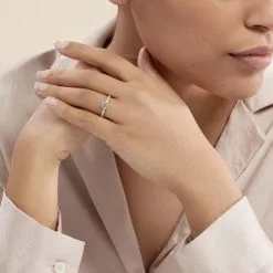 Histoire D'Or Bague Solitaire Dayna Or Jaune Oxyde De Zirconium -Boucles d'oreilles Bracelet Soldes B3DFJZW0FU model0