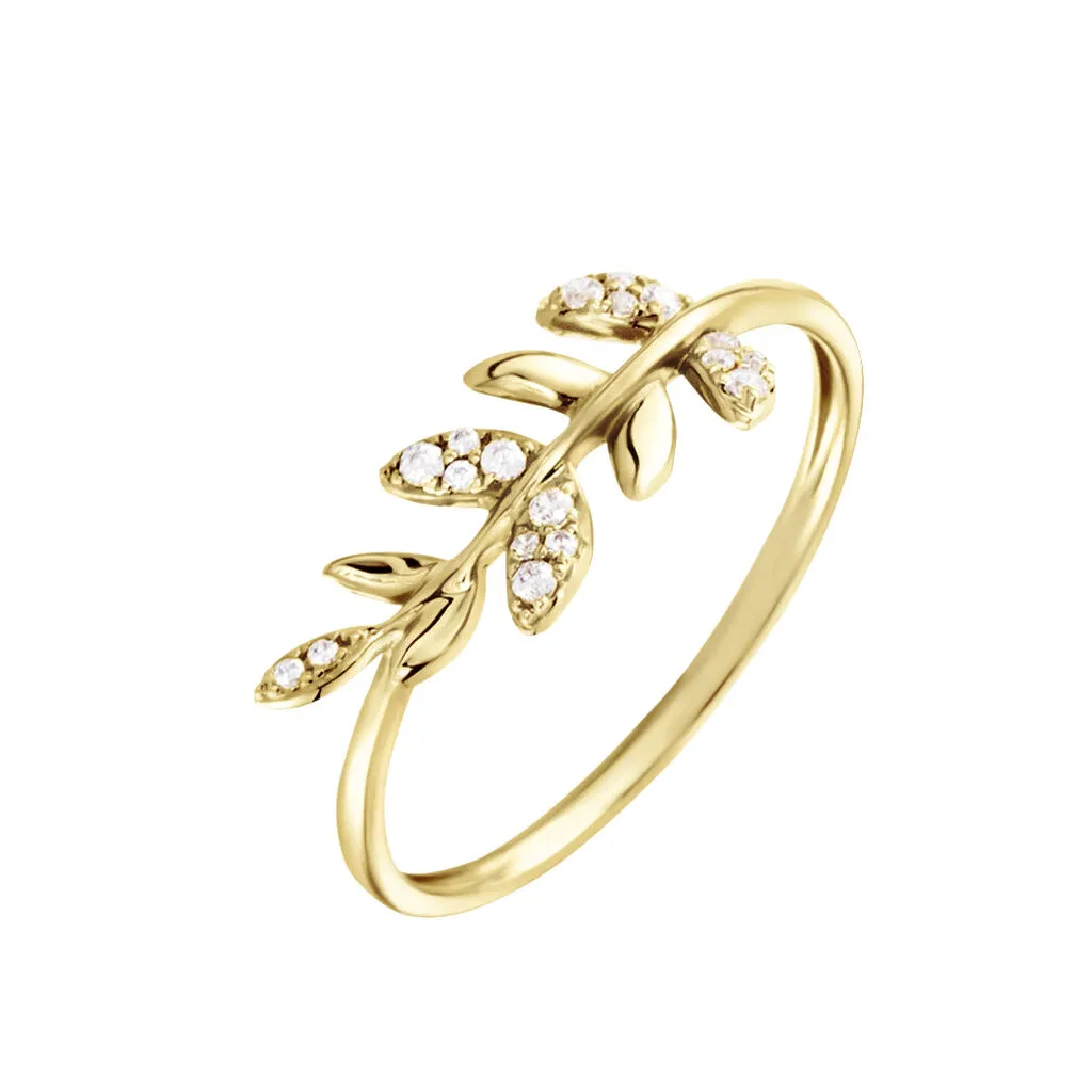 Histoire D'Or Bague Or Jaune Nahia Oxydes De Zirconium 3 Histoire D'Or Bague Or Jaune Nahia Oxydes De Zirconium