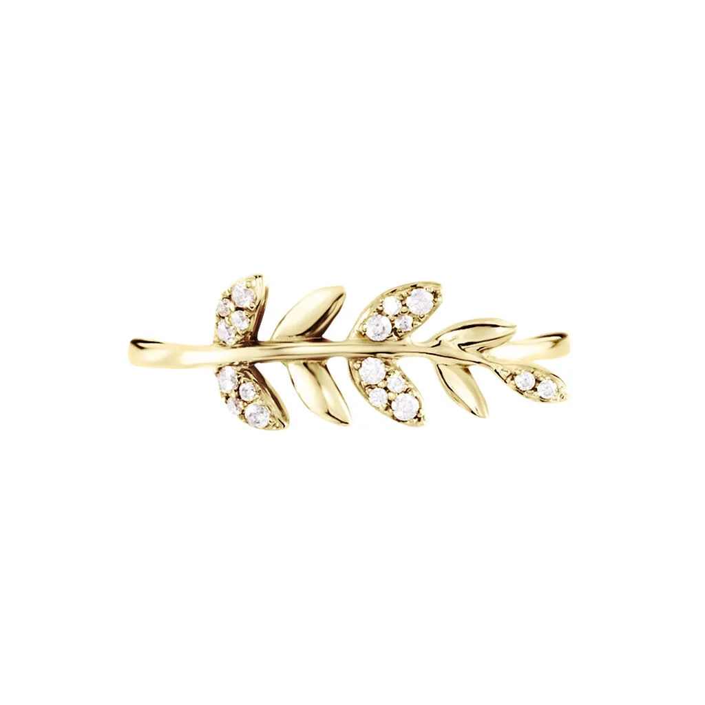 Histoire D'Or Bague Or Jaune Nahia Oxydes De Zirconium 4 Histoire D'Or Bague Or Jaune Nahia Oxydes De Zirconium – Image 2