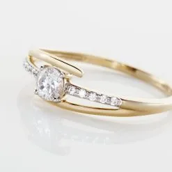 Histoire D'Or Bague Or Jaune Daegan Oxydes De Zirconium -Boucles d'oreilles Bracelet Soldes B3DFJZW0ON view3