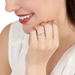 Histoire D'Or Bague Solitaire Armael Or Jaune Oxyde De Zirconium -Boucles d'oreilles Bracelet Soldes B3DFJZW623 model0