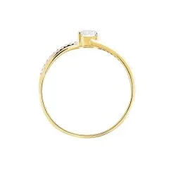 Histoire D'Or Bague Solitaire Abelia Or Jaune Oxyde De Zirconium -Boucles d'oreilles Bracelet Soldes B3DFJZW707 view2