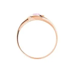 Histoire D'Or Bague Tiphaine Or Rose Tourmaline 8 Histoire D'Or Bague Tiphaine Or Rose Tourmaline -Boucles d'oreilles Bracelet Soldes B3DFRAD116 view2