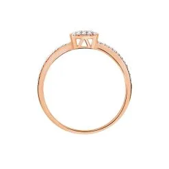 Histoire D'Or Bague Aude Or Rose Diamant -Boucles d'oreilles Bracelet Soldes B3DFRDW1AE view2