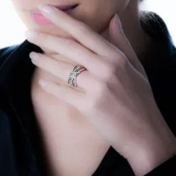 Histoire D'Or Bague Agnes Or Rose Diamant -Boucles d'oreilles Bracelet Soldes B3DFRDW1IQ model0