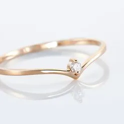 Histoire D'Or Bague Maye Or Rose Diamant -Boucles d'oreilles Bracelet Soldes B3DFRDW31S view3