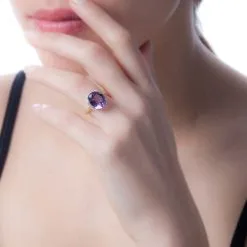 Histoire D'Or Bague Anna Or Rose Quartz Et Diamant -Boucles d'oreilles Bracelet Soldes B3DFRQM203 model0