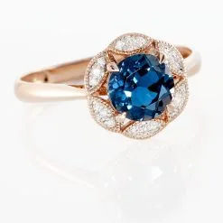 Histoire D'Or Bague Adryene Or Rose Topaze Et Oxyde De Zirconium -Boucles d'oreilles Bracelet Soldes B3DFRTB3ME view3