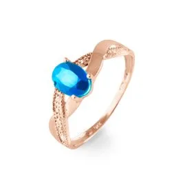 Histoire D'Or Bague Candice Or Rose Topaze