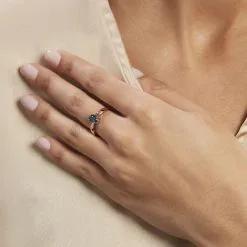 Histoire D'Or Bague Arzula Or Rose Topaze -Boucles d'oreilles Bracelet Soldes B3DFRTB741 model1