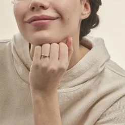 Histoire D'Or Bague Solitaire Camilia Or Rose Oxyde De Zirconium 11 Histoire D'Or Bague Solitaire Camilia Or Rose Oxyde De Zirconium -Boucles d'oreilles Bracelet Soldes B3DFRZW01S model1