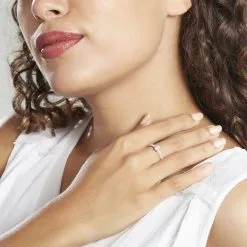 Histoire D'Or Solitaire Champs Elysees Or Rose Oxydes De Zirconium -Boucles d'oreilles Bracelet Soldes B3DFRZW0N9 model0