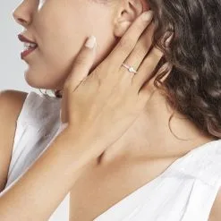 Histoire D'Or Solitaire Champs Elysees Or Rose Oxydes De Zirconium -Boucles d'oreilles Bracelet Soldes B3DFRZW0N9 model1