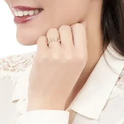 Histoire D'Or Bague Tonia Or Rose Oxyde De Zirconium -Boucles d'oreilles Bracelet Soldes B3DFRZW946 model0