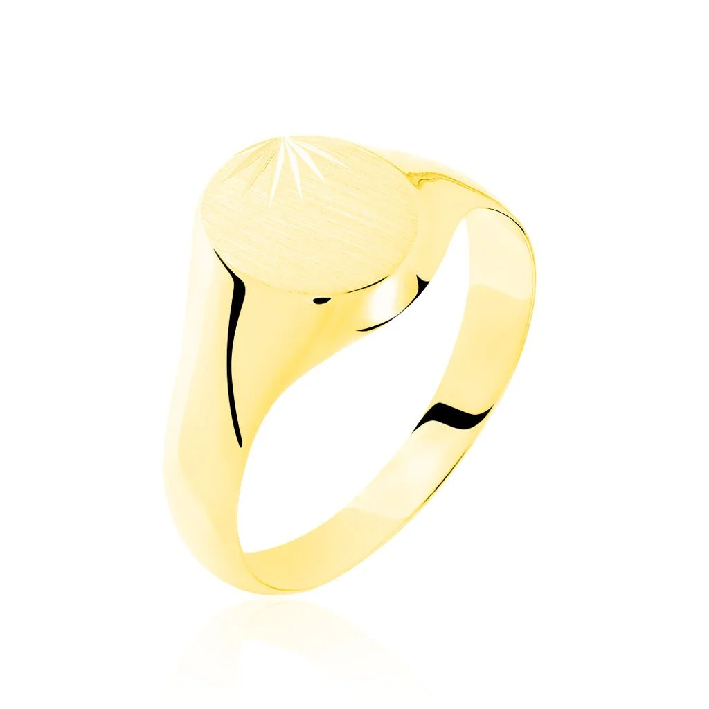 Histoire D'Or Chevalière Ovale Diamantee Soleil Or Jaune 3 Histoire D'Or Chevalière Ovale Diamantee Soleil Or Jaune