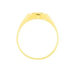 Histoire D'Or Chevalière Ovale 1 Initiale Or Jaune -Boucles d'oreilles Bracelet Soldes B3HMJW0116 view2