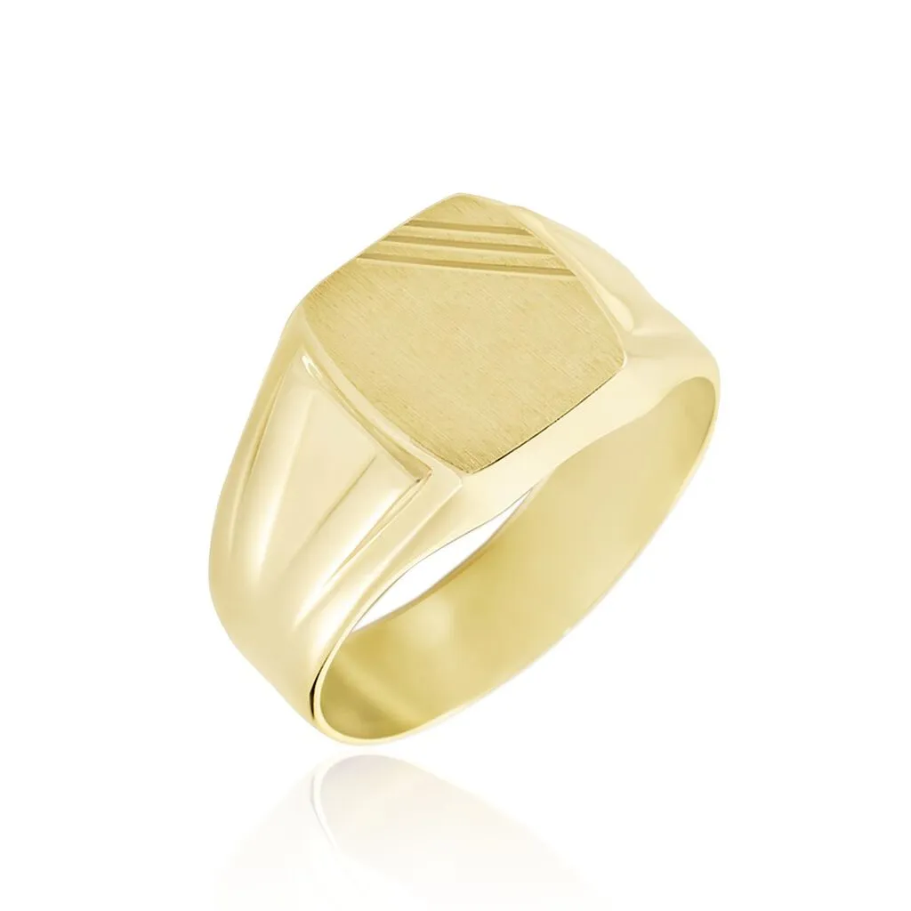 Histoire D'Or Chevalière Carree Diamantee Or Jaune 3 Histoire D'Or Chevalière Carree Diamantee Or Jaune