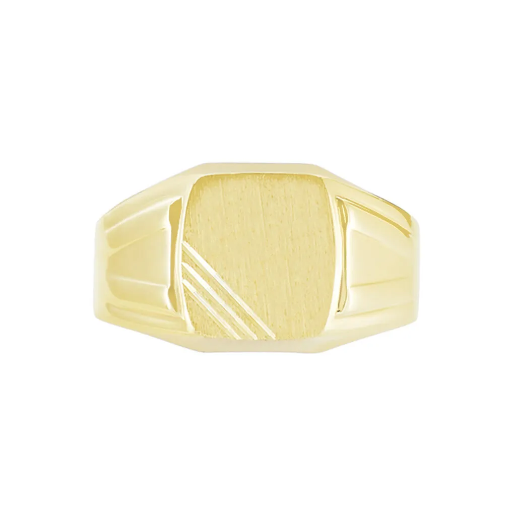 Histoire D'Or Chevalière Carree Diamantee Or Jaune 4 Histoire D'Or Chevalière Carree Diamantee Or Jaune – Image 2