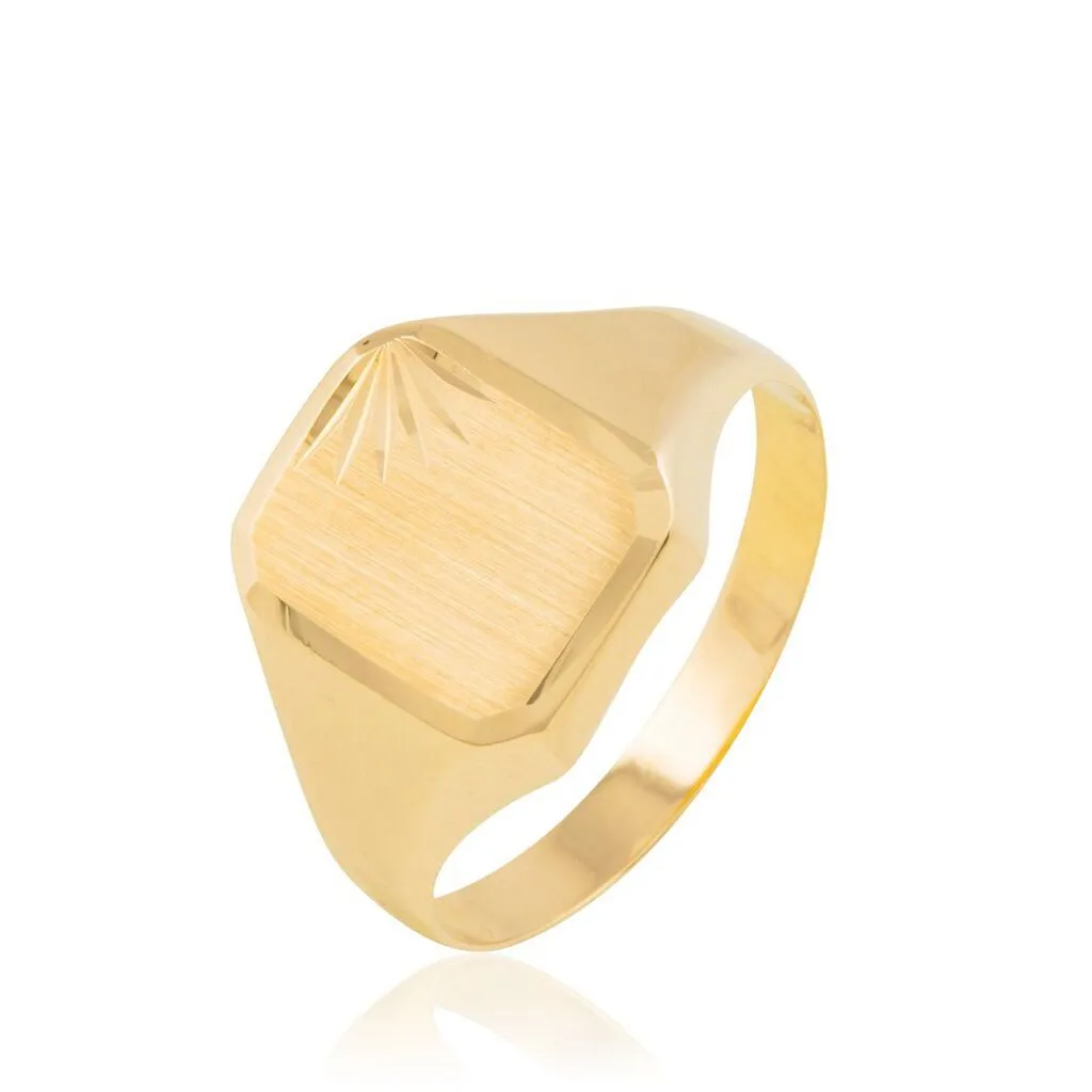 Histoire D'Or Chevalière Carree Diamantee Soleil Or Jaune 3 Histoire D'Or Chevalière Carree Diamantee Soleil Or Jaune