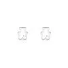 Histoire D'Or Boucles D'oreilles Puces Baptista Ours Or Blanc Oxydes