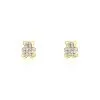 Histoire D'Or Boucles D'oreilles Puces Emerica Ours 0 Or Jaune Strass