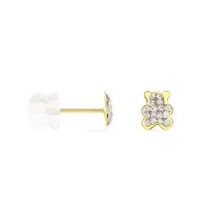 Histoire D'Or Boucles D'oreilles Puces Emerica Ours 0 Or Jaune Strass 7 Histoire D'Or Boucles D'oreilles Puces Emerica Ours 0 Or Jaune Strass -Boucles d'oreilles Bracelet Soldes B3OEJPW294 view1