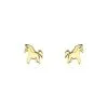 Histoire D'Or Boucles D'oreilles Puces Freyia Cheval Or Jaune