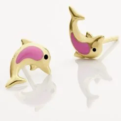 Histoire D'Or Boucles D'oreilles Puces Or Jaune Mael Smalto -Boucles d'oreilles Bracelet Soldes B3OEJWS480 view2