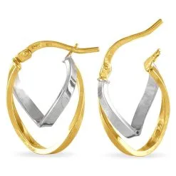 Histoire D'Or Créoles Aubrey Or Bicolore -Boucles d'oreilles Bracelet Soldes B3OF2W0050 view3