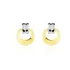 Histoire D'Or Boucles D'oreilles Puces Berangere Cercle Or Bicolore -Boucles d'oreilles Bracelet Soldes B3OF2W0241 master